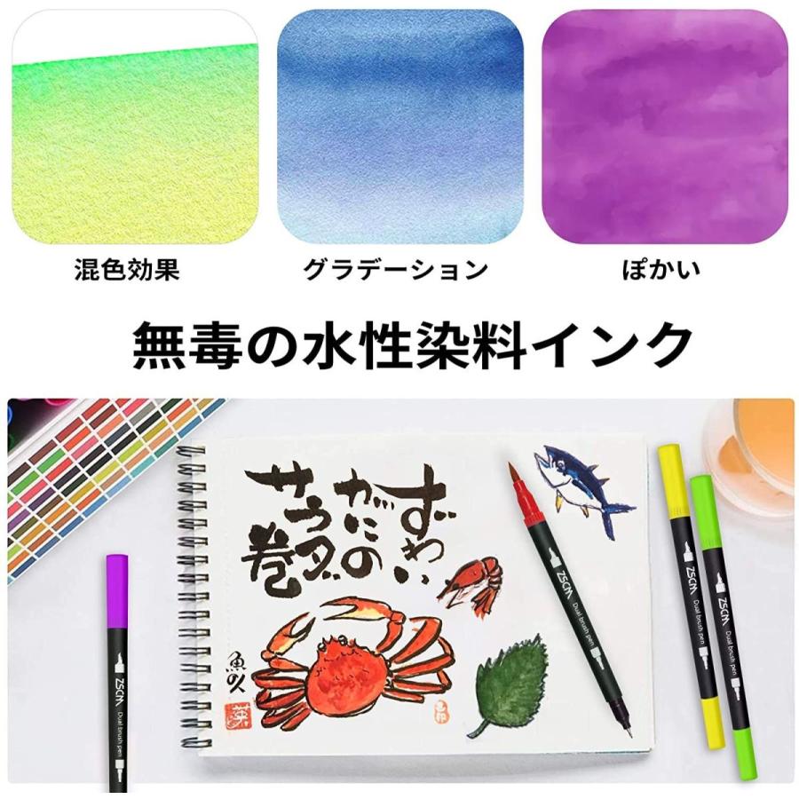 完璧 Zscmイラストペン 25色 ふで 極細 ぺんてる 水性 カラーペン セット アートマーカーペン 水彩毛筆 鮮やか 水性ペン コピックペン Whitesforracialequity Org