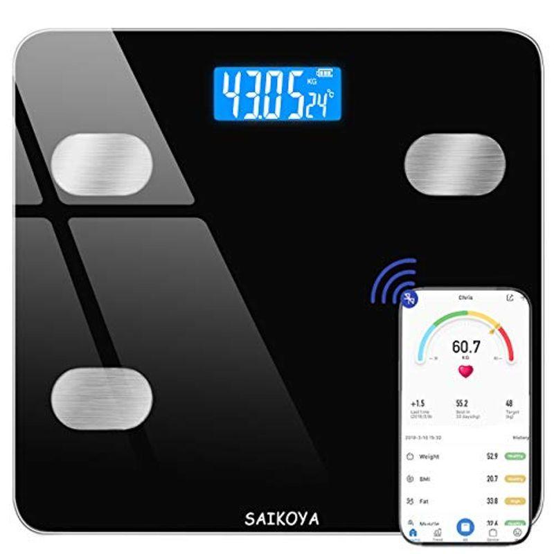体重計 体脂肪計 体組成計 ヘルスメーター Bluetooth スマホ連動 Usb充電式