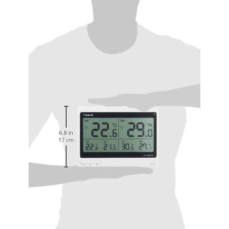 佐藤計量器(SATO) 温湿度計 デジタル 最高最低温湿度記録 設定温度を超えるとお知らせ PC-5400TRH 1074-00｜greenlinestore｜07