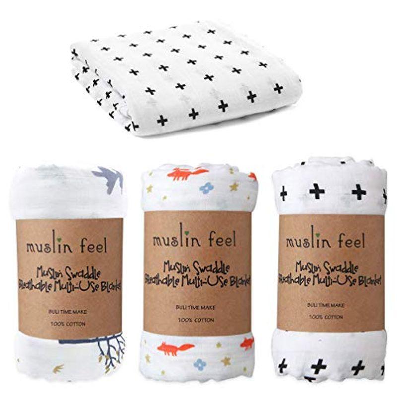 おくるみ ベビーブランケット ベビーバスタオル 赤ちゃん毛布 授乳ケープ プレイマット ベビー布団 綿100