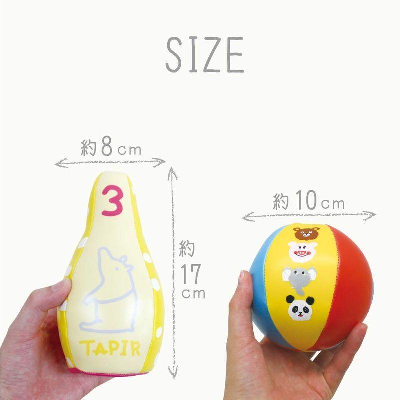 padou ボウリングセット キッズドゥードゥル (6本):H17cm ボール(2個):φ10cm おもちゃ 玩具 安全｜greenlinestore｜04