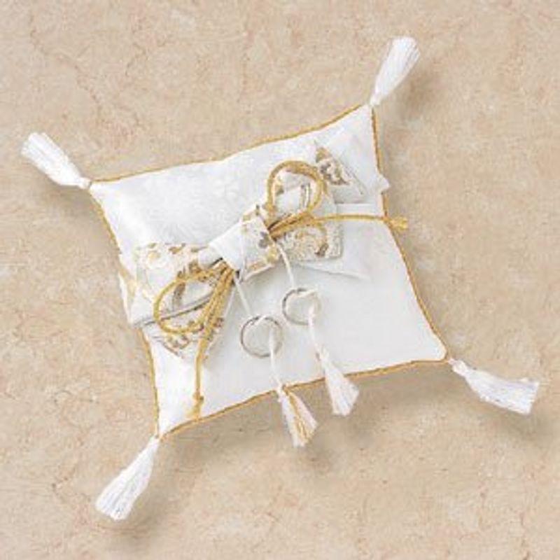 スクエアの和風リングピロー ご縁結び 完成品 約横15cm 縦14cmapr リングピロー Mic Factory Jp