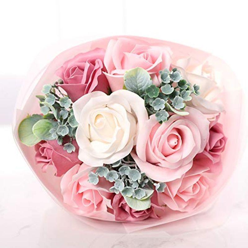 ソープフラワー 花束 造花 バラ フラワー 11輪石鹸花 誕生日 バースデー お祝い 女性 母の日 お見舞い 結婚祝い 入学 卒業 記念日