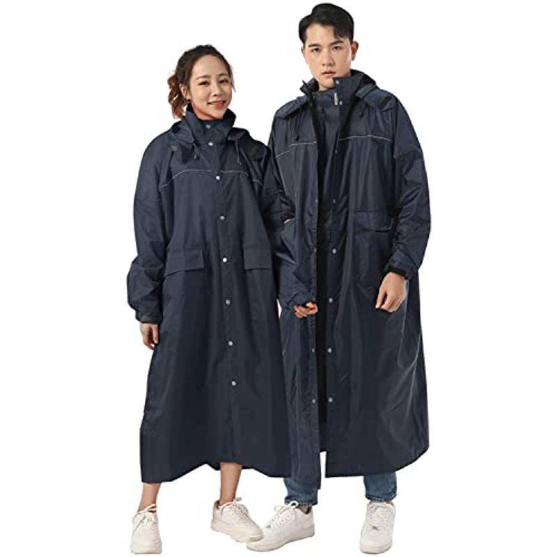 ビカルド レインコート シンプル バイザー メンズ リュック対応 レインポンチョ レディース 前開き 原付 大きいサイズ 自転車 雨カッパ 宅配 メンズ