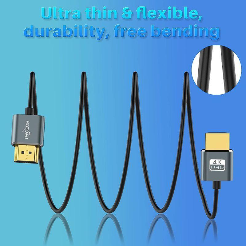 Twozoh HDMIケーブル 柔らか 5M HDMIケーブル細線 ハイパースリム HDMI 2.0ケーブル 軽量 4K HDMI短い 極細 :20220413012301-00804:green-store - 通販 - Yahoo!ショッピング Twozoh HDMIケーブル 柔らか 5M HDMIケーブル細線 ハイパースリム HDMI 2.0ケーブル 軽量 4K HDMI短い 極細 :20220413012301-00804:green-store - 通販 - Yahoo!ショッピング
