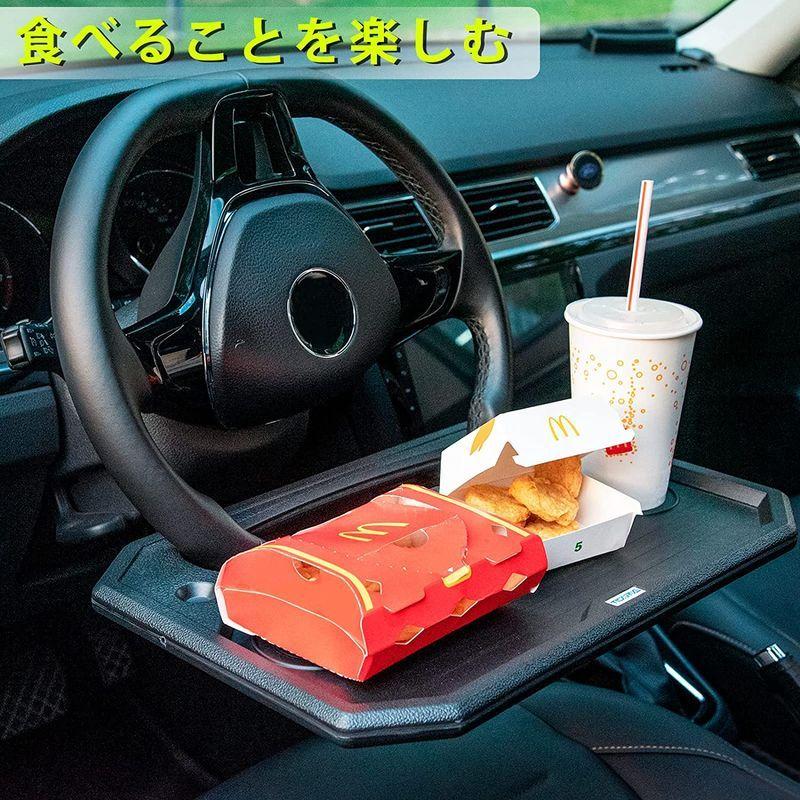 車テーブル車トレイ車内便利グッズ カー用品 後部座席シートトラックハンドル 助手席 運転席 車内食事用テーブル トレイ ステアリング 車用テーブル
