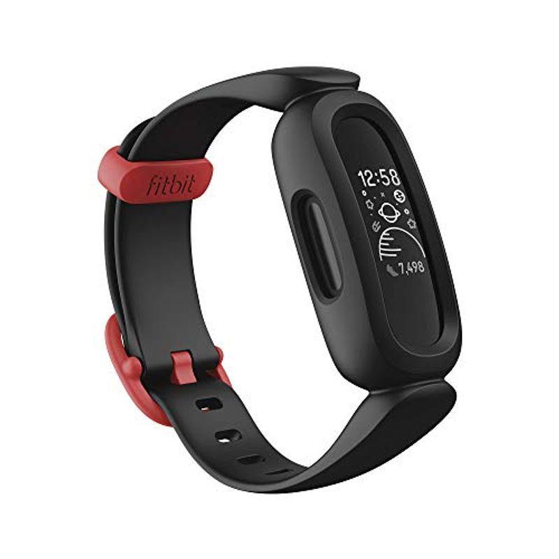 3361円 バースデー 記念日 ギフト 贈物 お勧め 通販 Fitbit Ace 3 お子様向けトラッカー ブラック スポーツレッド 8日間のバッテリー ライフ