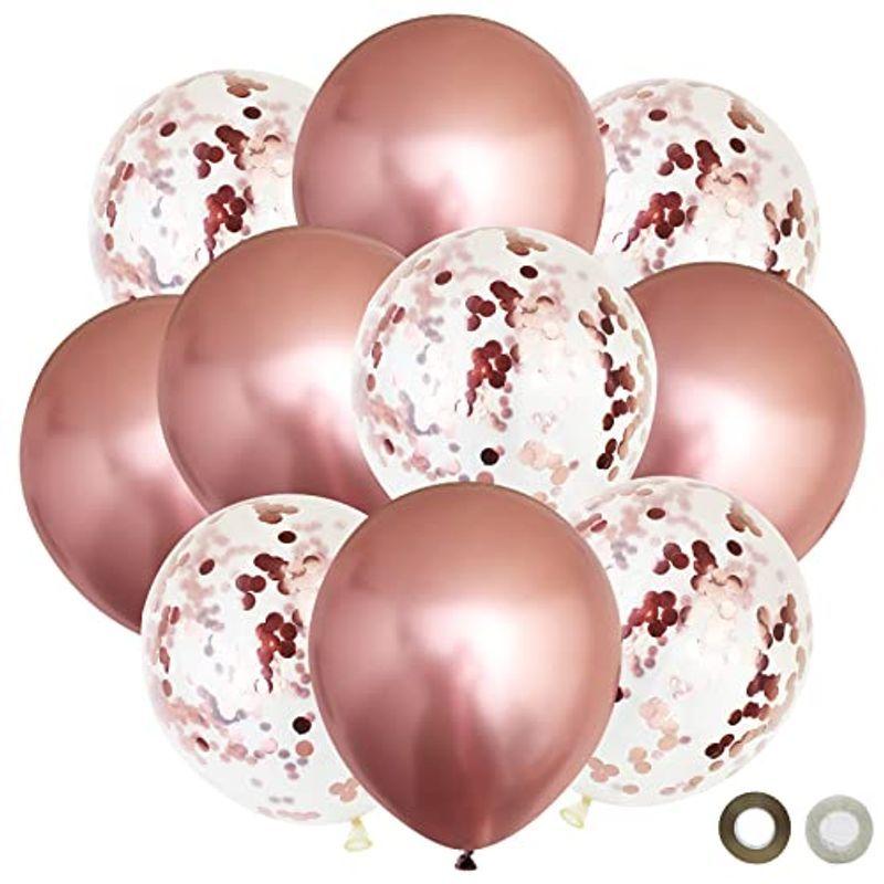 大割引 Btzo バルーン 風船 メタリックカラー 紙吹雪入り 40個入 12インチ 約30cm 飾り付け コンフェッティ 誕生日 結婚式 ウェーデ Coopedel Com