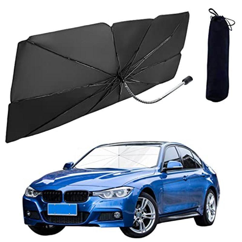 Drawwind 車用サンシェード 折りたたみ式 傘 サンシェート 車 フロント カバー Uvカット紫外線遮蔽 車用パラソル 遮光 断熱 暑 本物新品保証
