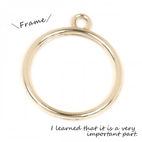 空枠 シンプルサークル 26mm きれいめゴールド ラウンド チャーム 円 丸 フレーム レジン枠 1010 隠れ工房 Greenocean 通販 Yahoo ショッピング