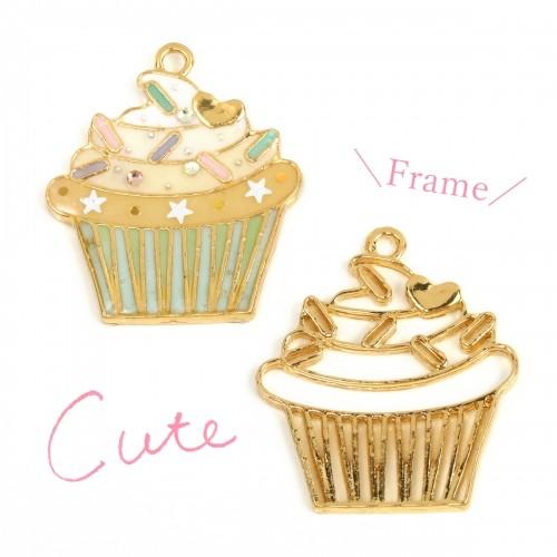 空枠 ぐるぐるカップケーキ ゴールド 食べ物 カップ ケーキ お菓子 フレーム レジン枠 1128 D 隠れ工房 Greenocean 通販 Yahoo ショッピング