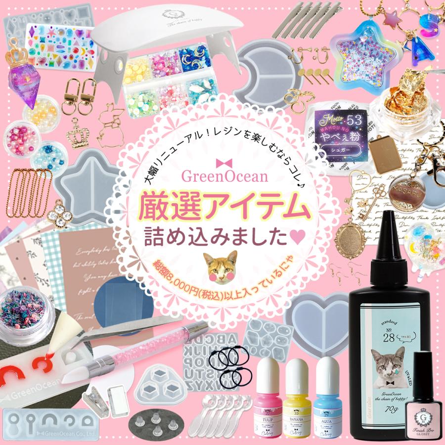 隠れ工房GreenOcean 豪華101点♪ レジンスターターキット 極 選べるBOX