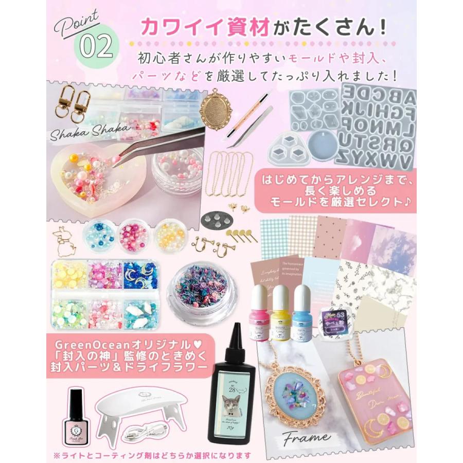 隠れ工房GreenOcean 豪華101点♪ レジンスターターキット 極 選べるBOX