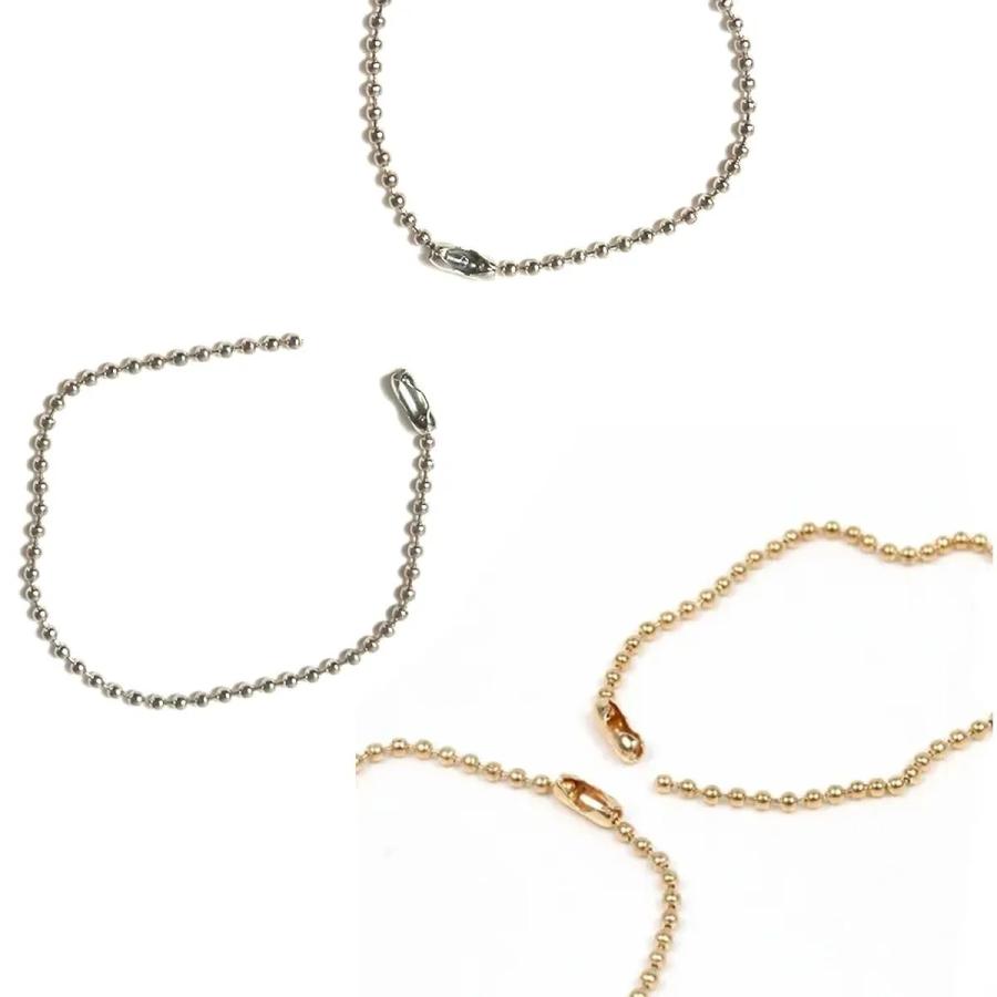 キーホルダー類 ボールチェーン 1.3mm 10個 セット 約10cm 10本 細め