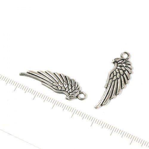 チャーム 翼 2個セット 羽根 つばさ ツバサ 鳥 天使 エンジェル Pair アクセサリーパーツ 手芸 クラフト 銀古美 124 1010 隠れ工房 Greenocean 通販 Yahoo ショッピング