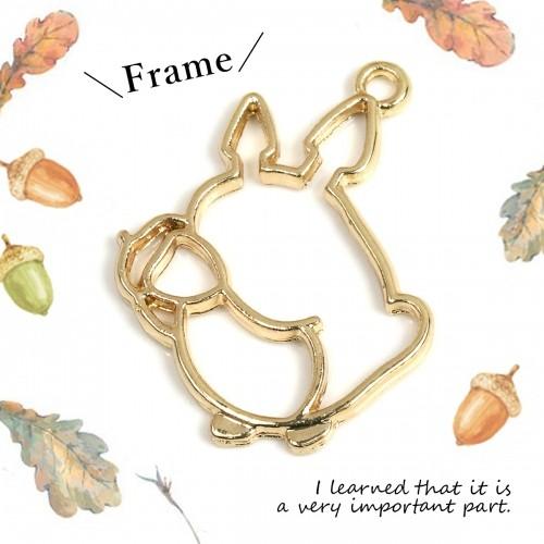 空枠 森の妖精 きれいめゴールド キャラクター どんぐり フェアリー フレーム レジン枠 1026 隠れ工房 Greenocean 通販 Yahoo ショッピング