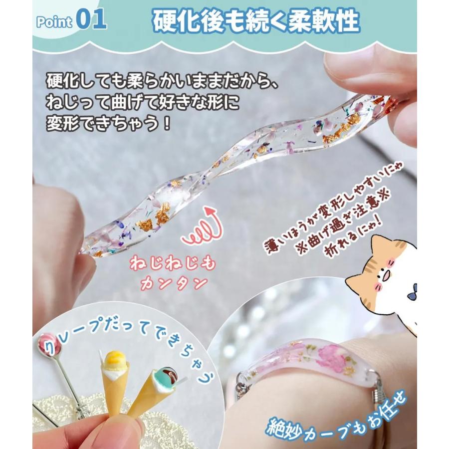 隠れ工房GreenOcean 大容量UV-LEDレジン液 70g デコ専用 デコフィット