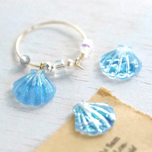 プラパーツ 2個 シェル パールマリン Sea 貝 ホタテ ほたて 帆立 夏 海 Summer カボション アクリル Pair 13 H 隠れ工房 Greenocean 通販 Yahoo ショッピング