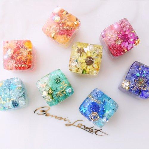 肖戦 レジン 6個角型キューブチャーム❣️11点セット❣️確認用❣️0718 シリコン型・モールド キューブ 16mm 四角 正方形 立方体 粘土 宝石
