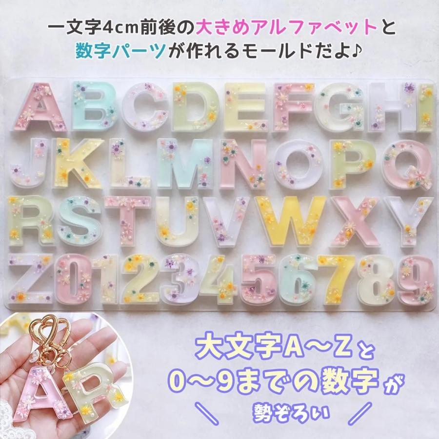 ☆シリコン型・モールド アルファベットと数字 シリコンモールド