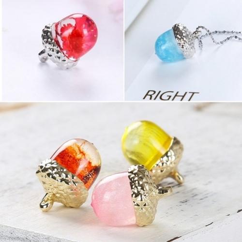 シリコン型・モールド どんぐりの実 ねんど型 粘土 UVレジン 立体