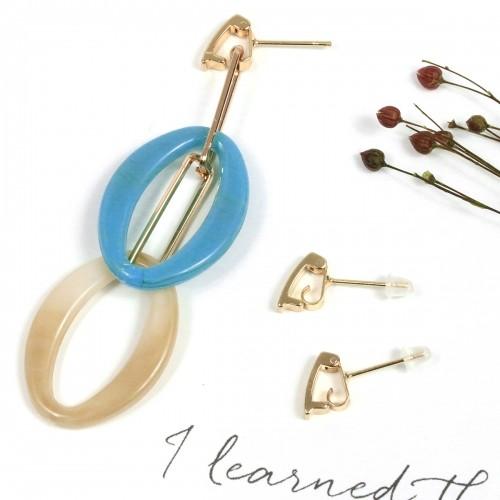 ピアス イヤリング 1ペア 簡単チャーム付け替え 進化系ピアス きれいめゴールド ばね式 ピアス土台 ピアス金具 手芸 パーツ 基礎 Pair H 隠れ工房 Greenocean 通販 Yahoo ショッピング