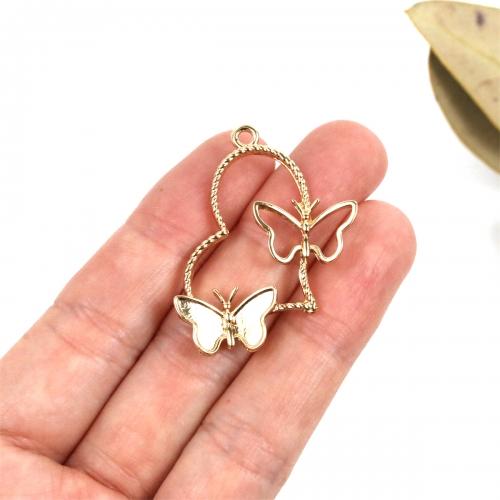 空枠 ハートと蝶々 きれいめゴールド ［鬼滅の刃風 チョウチョ