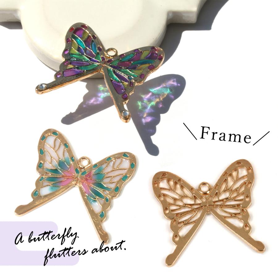 チャーム バタフライ きれいめゴールド 胡蝶 ちょうちょ チョウチョ 蝶々 昆虫 ミニ 薄い 透かし 手芸 ステンドグラス パーツ 鬼滅の刃風 H 隠れ工房 Greenocean 通販 Yahoo ショッピング
