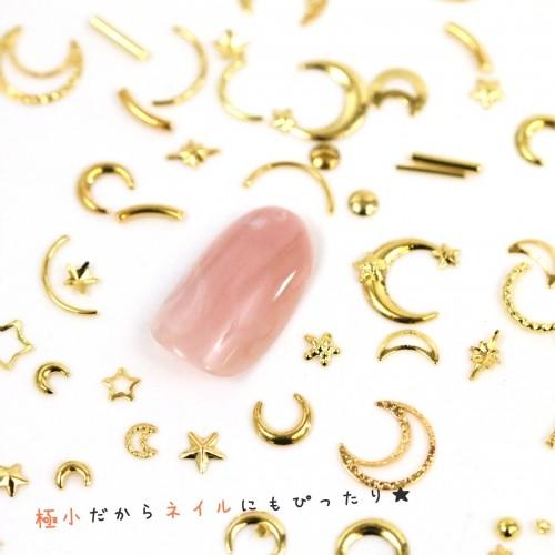 メタルパーツ プチパーツセット 宇宙モチーフがいっぱい♪ ゴールド