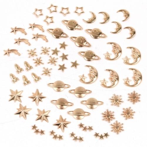 チャーム 12種60個 1個あたり15円以下！宇宙モチーフ♪封入用カンなし