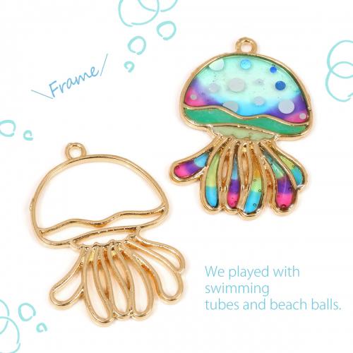 空枠 ジェリーフィッシュ きれいめゴールド マリン 海 Sea 夏 Summer 海月 くらげ クラゲ 生物 レジン枠 フレーム G 隠れ工房 Greenocean 通販 Yahoo ショッピング