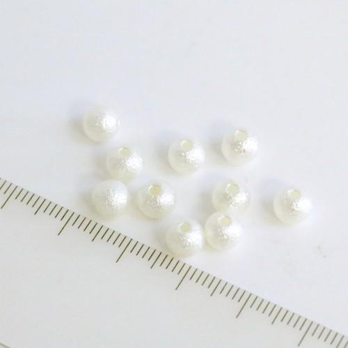 パール 10個 シュガーパール 6mm パールホワイト コットンパール風 軽い お買い得 マリン 海 アクリル プラスチック 通す 真珠 ビーズ オトナ クリスマス |  | 04