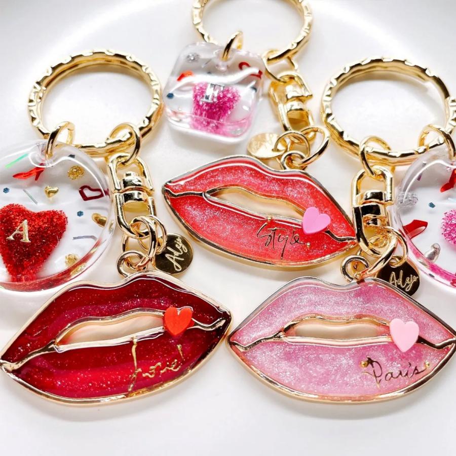 空枠 リップ レジン枠 フレーム きれいめゴールド メタルフレーム