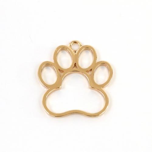 空枠 肉球 きれいめゴールド 猫 ねこ ネコ cat 犬 いぬ dog 足跡 足