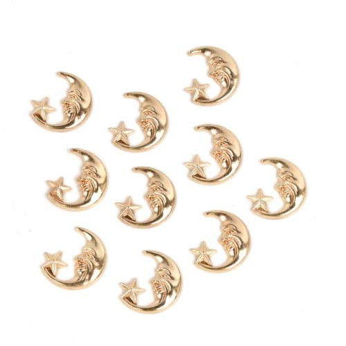 チャーム 10個 にやりお月さま 楽々封入♪カンなしチャーム きれいめ