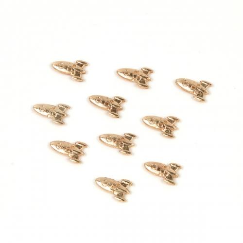 チャーム 10個 ちいさなロケット 両面 楽々封入♪カン無しチャーム