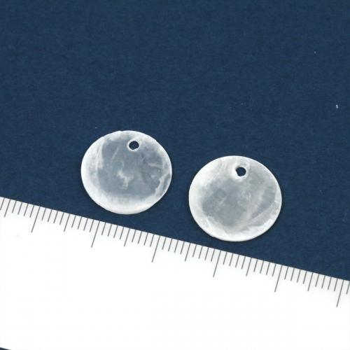 シェルパーツ 5個 シェル ラウンドプレート 15mm ホワイト 円 丸 