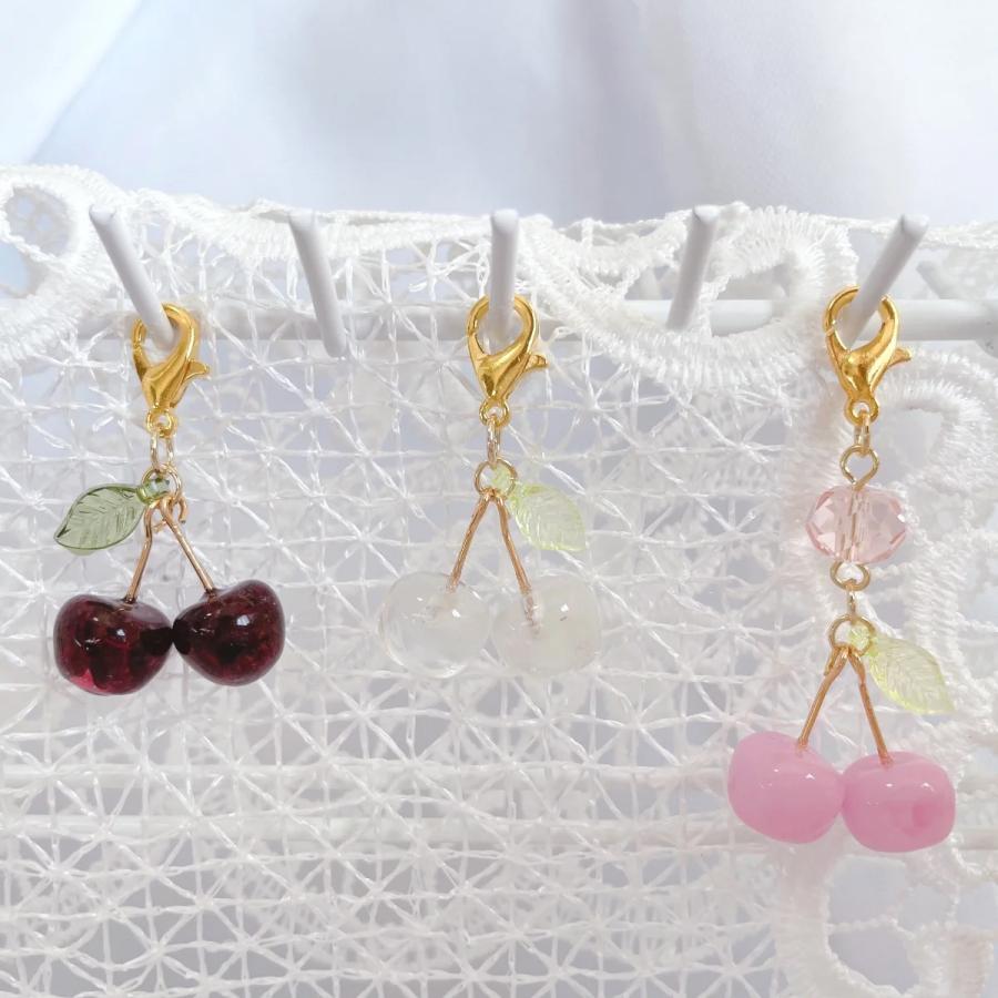 1袋180円】mini鈴蘭 葉っぱ アクリルビーズ アクセサリー ストラップ