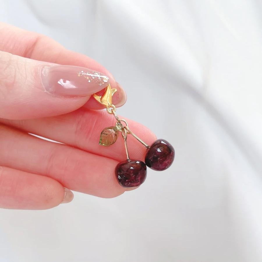 ビーズ 10個 ミニリーフ セット プラパーツ 葉っぱ 植物 フルーツ 果物