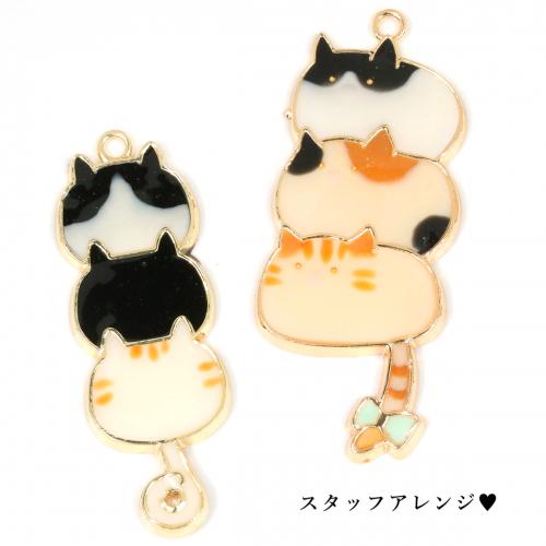 空枠 ネコ団子 きれいめゴールド ねこ 猫 キャット レジン枠 フレーム