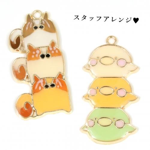 空枠 ひよこ団子 きれいめゴールド ヒヨコ 鳥 アニマル レジン枠