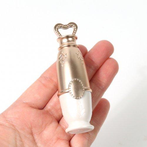 口紅容器 ルージュケース ホワイト ゴールド 口紅手作り リップケース 口紅ケース 空ケース 空 空容器 手芸 レジン ハンドメイド 空ルージュ G 隠れ工房 Greenocean 通販 Yahoo ショッピング