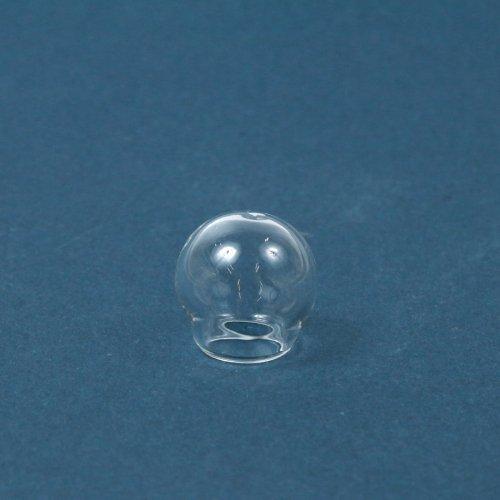 レフィル ガラスドーム スノードーム用 ラウンド16mm 透明 クリア 瓶