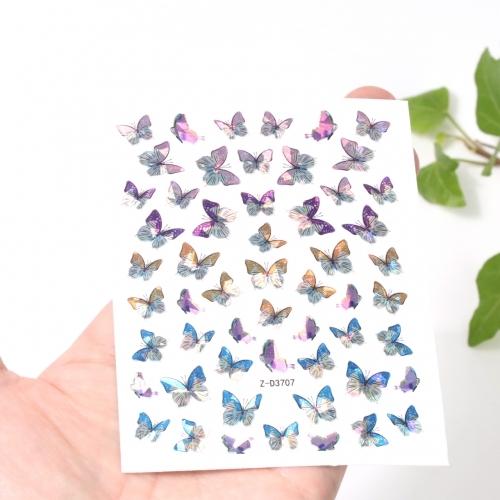 ネイルシール ホログラムバタフライ(No.3) 花 フラワー 春 蝶々