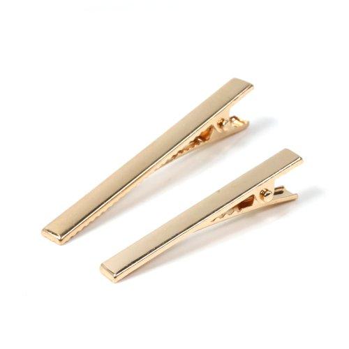 ヘアーアクセサリー 2個 シリコン型対応ヘアクリップ シンプル60mm