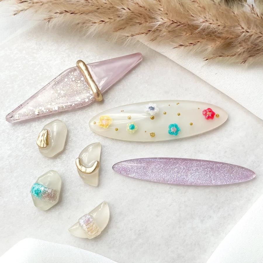 シリコン型・モールド 5種のシンプルプレート シリコンモールド レジン 