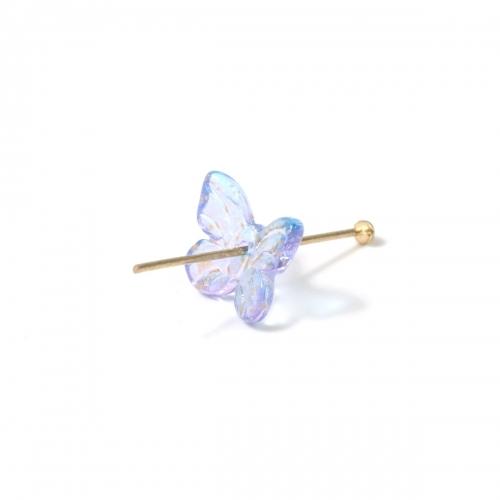 ビーズ 5個 ガラスの夢色バタフライ ブルーグラデ ゴールド 蝶々 ちょうちょ チョウチョ ネイルパーツ レジンデコ デコパーツ 手芸 グラデーション G 隠れ工房 Greenocean 通販 Yahoo ショッピング