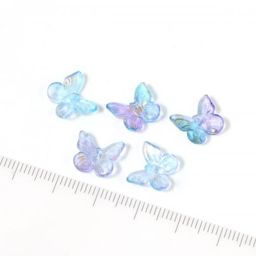 ビーズ 5個 ガラスの夢色バタフライ ブルーグラデ ゴールド 蝶々 ちょうちょ チョウチョ ネイルパーツ レジンデコ デコパーツ 手芸 グラデーション G 隠れ工房 Greenocean 通販 Yahoo ショッピング