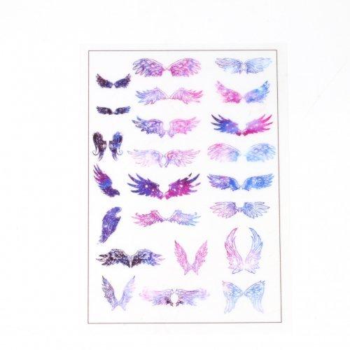 イラストシート 天使の羽根 虹色グラデ エンゼル エンジェル 不思議 偏光 封入 コラージュ フィルム レジンシール ネイル デコ 手芸 G 隠れ工房 Greenocean 通販 Yahoo ショッピング