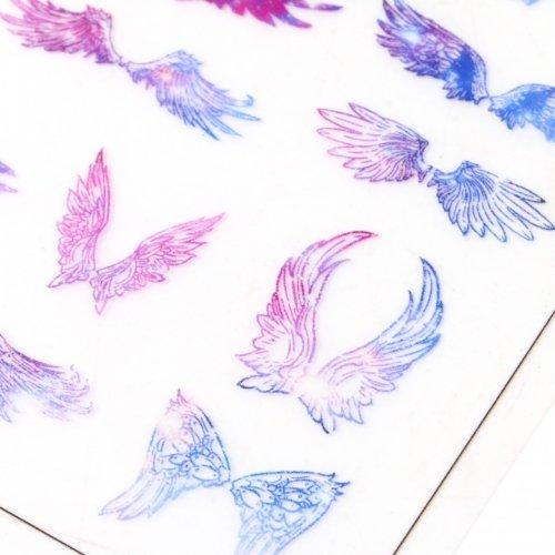 イラストシート 天使の羽根 虹色グラデ エンゼル エンジェル 不思議 偏光 封入 コラージュ フィルム レジンシール ネイル デコ 手芸 G 隠れ工房 Greenocean 通販 Yahoo ショッピング